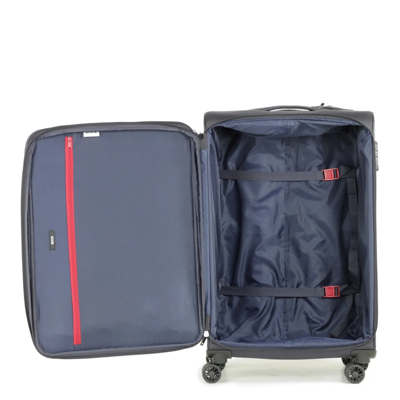 DELUXE-Lite 4 Wheel Cabin Suitcase 55cm - Navy