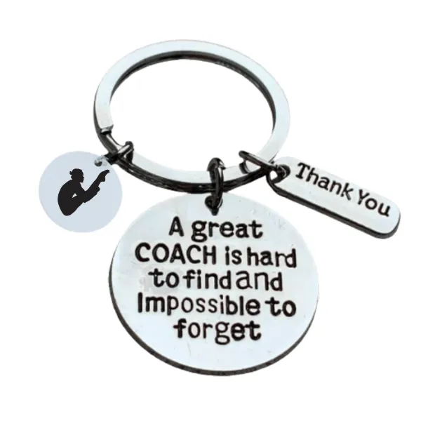 Diving Coach Keychain - Great Coach is Hard to Find