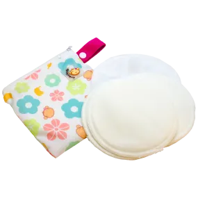 DooDooMooky Bamboo Nursing Pad Mooky Flower Pink Tag