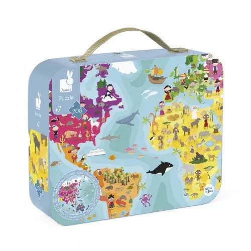 Double-Sided Planet Puzzle Suitcase Pz208