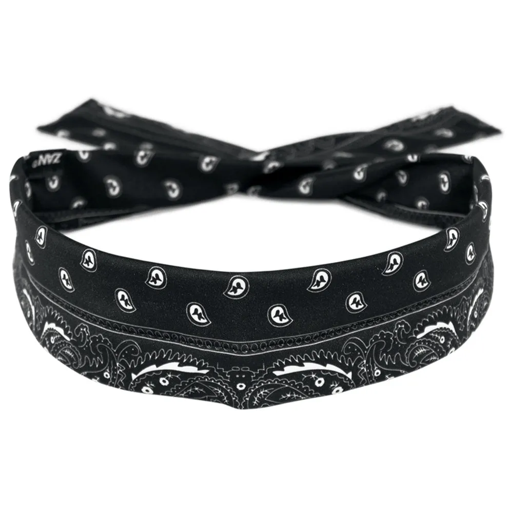 DP101 CooldannaÂ® Polyester, Black Paisley