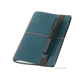 Endless Explorer Refillable Leather Journal - With Regalia Paper Notebook - Blue