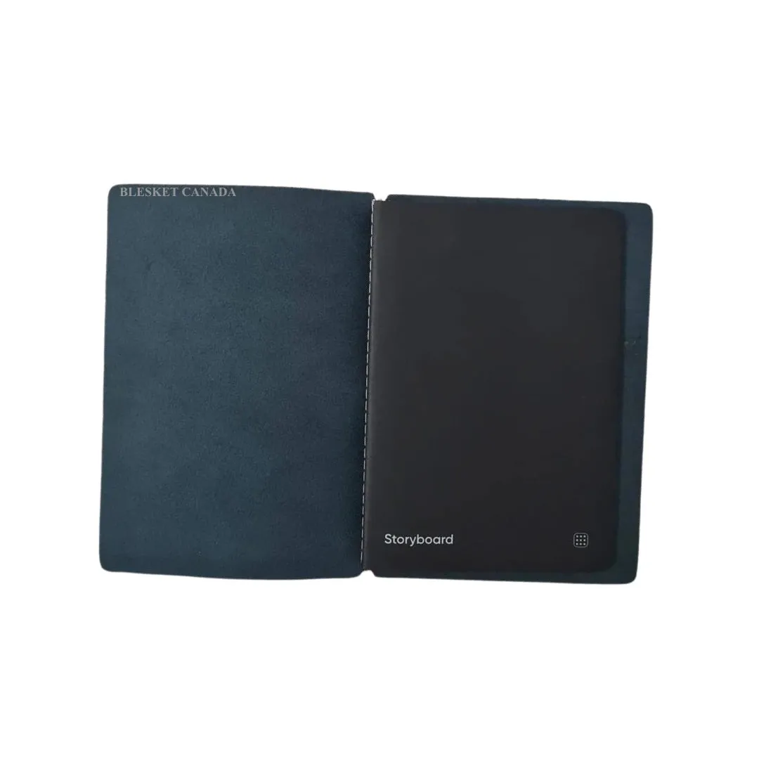 Endless Explorer Refillable Leather Journal - With Regalia Paper Notebook - Blue