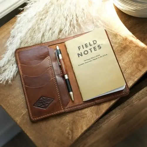 Expedition-Ready Leather Notebook Wallet