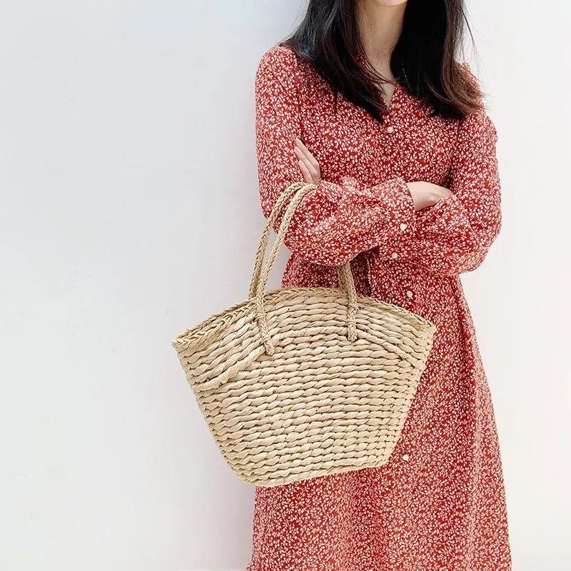 Fashion Rattan Handbags Wicker Lady Bags