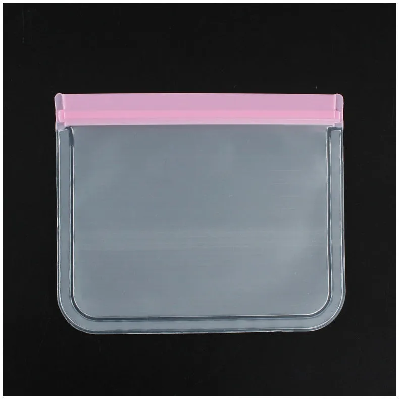 Food Bag Semi Transparent Frosted Self Sealing Storage