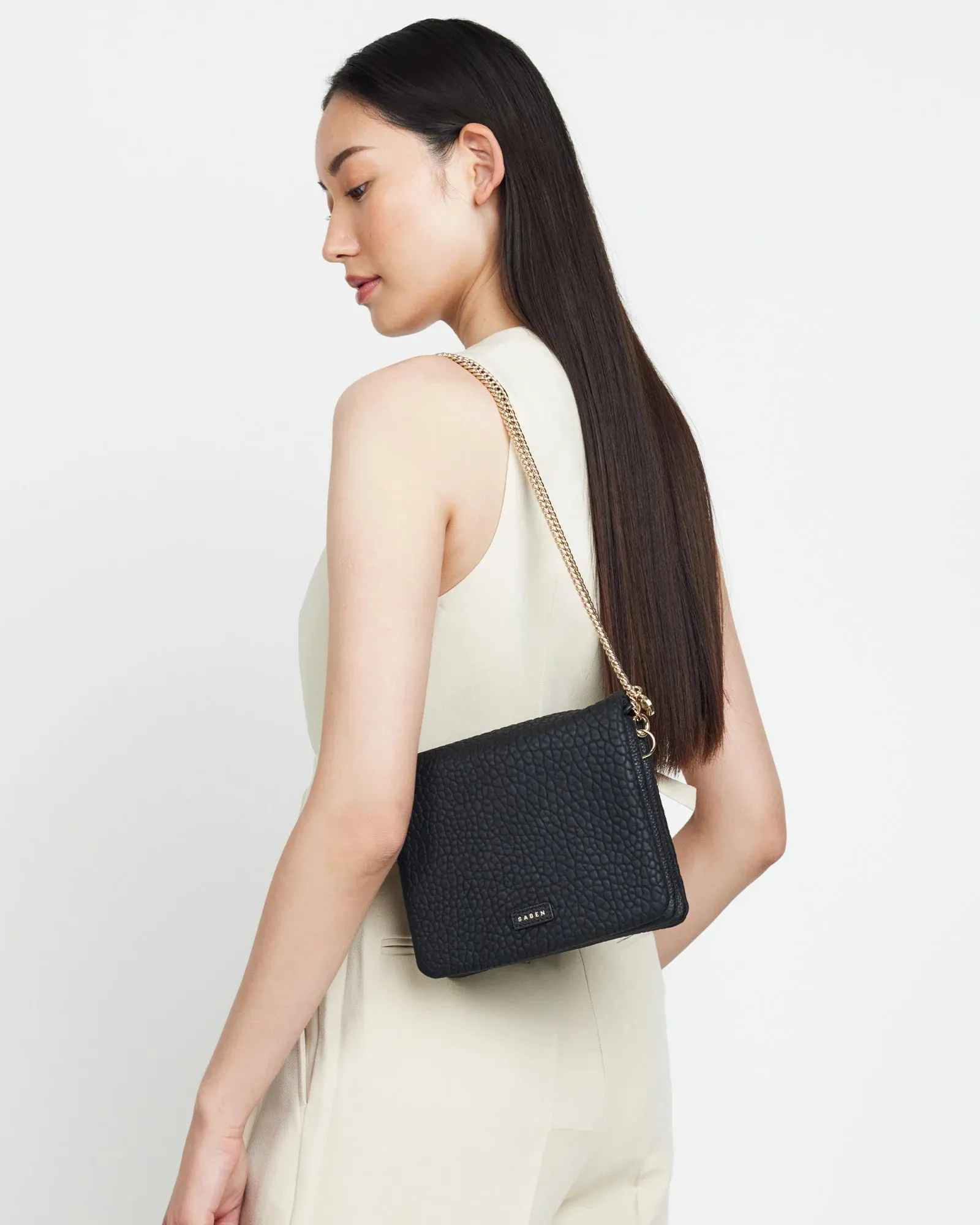 Fox Crossbody | Black Bubble