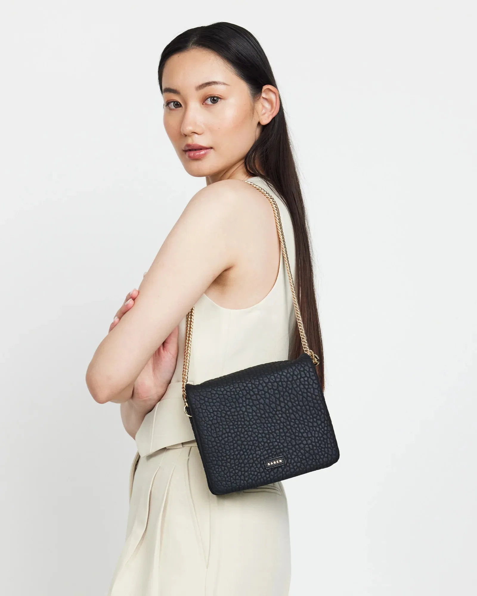 Fox Crossbody | Black Bubble