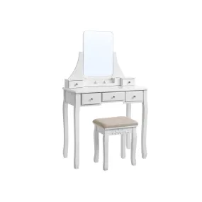 Frameless Mirror Vanity Set