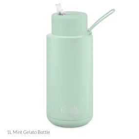 Frank Green Ceramic 34oz Straw Bottle - Mint Gelato