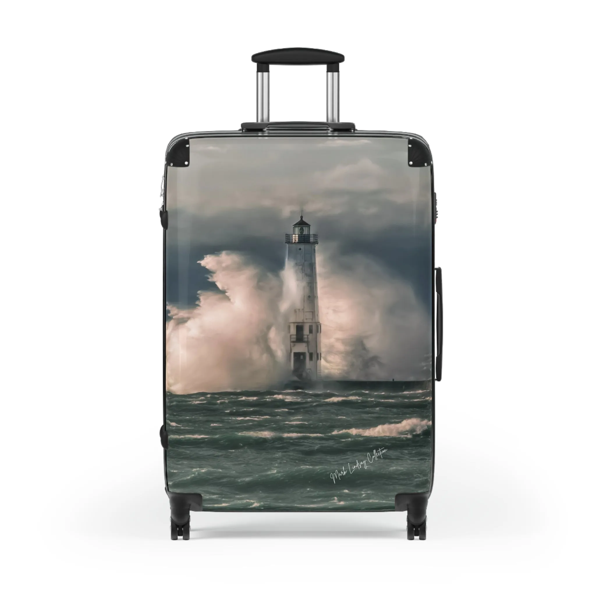 Frankfort Lighthouse Custom Art Luggage