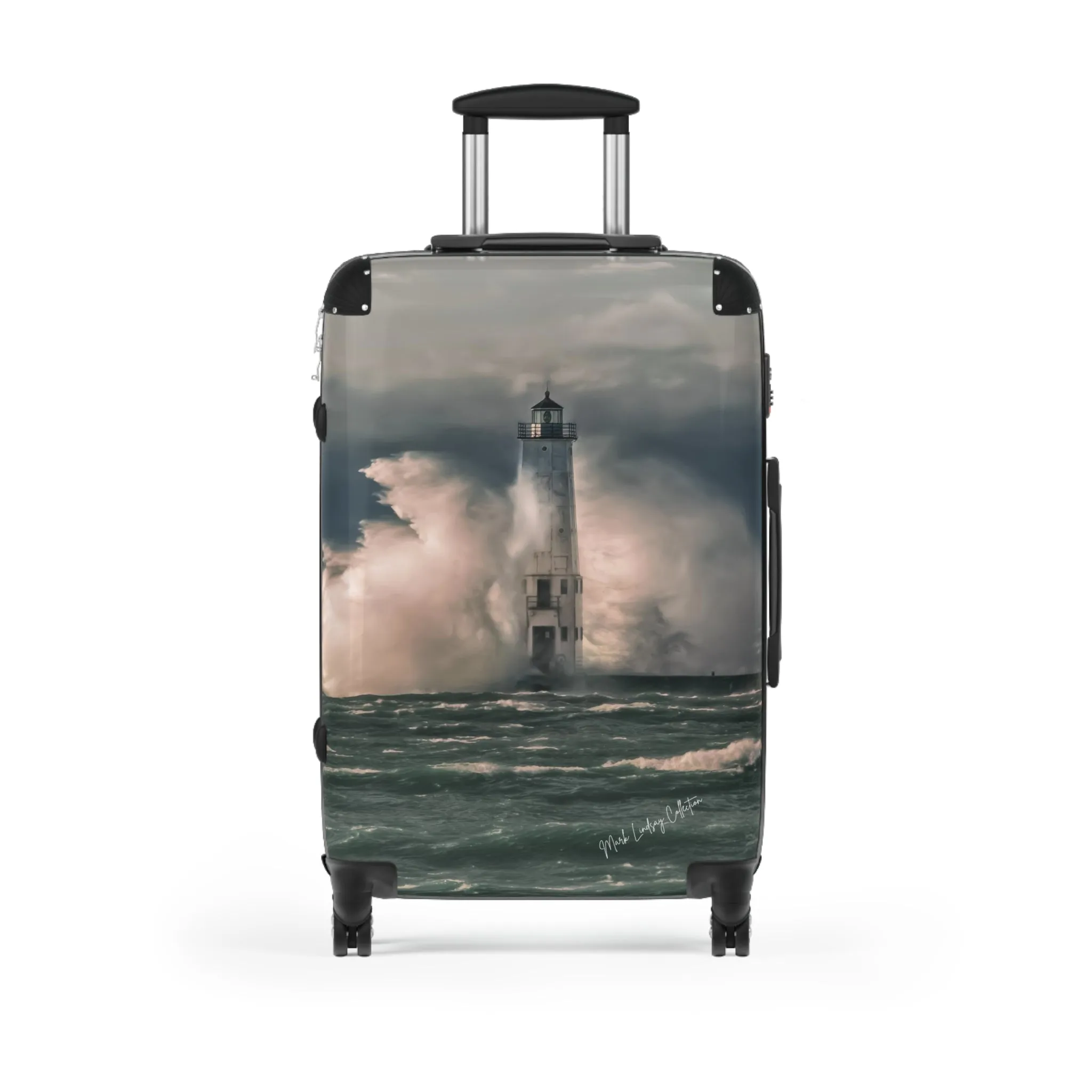 Frankfort Lighthouse Custom Art Luggage