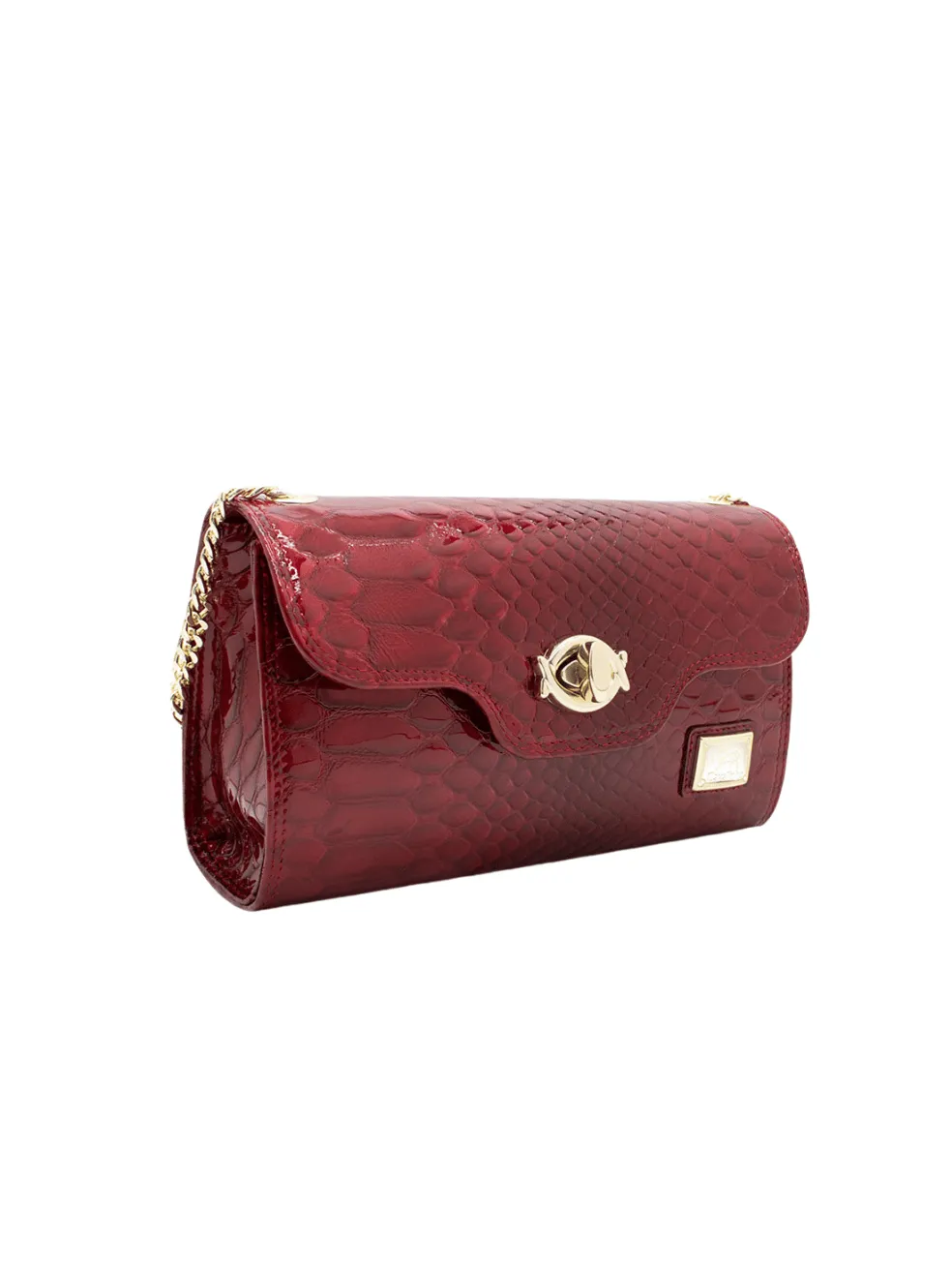 Gallop Patent Leather Clutch or Shoulder Bag