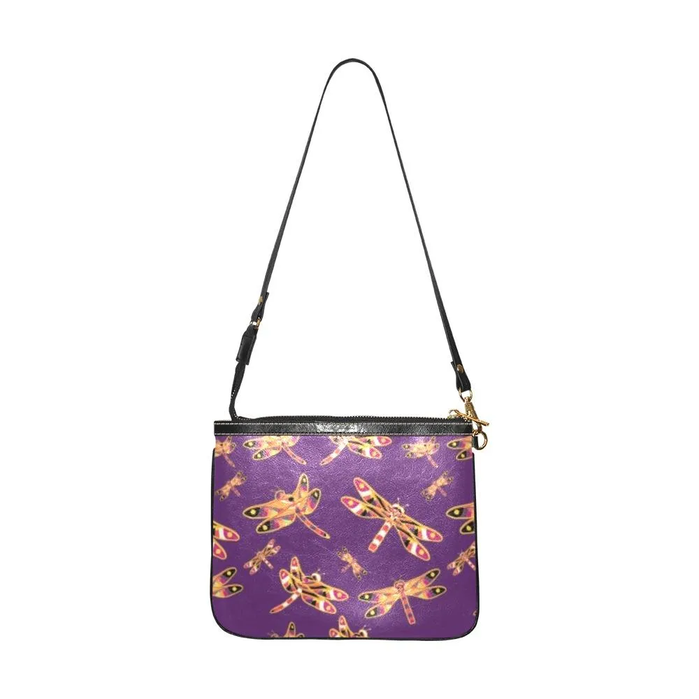 Gathering Yellow Purple Small Shoulder Bag