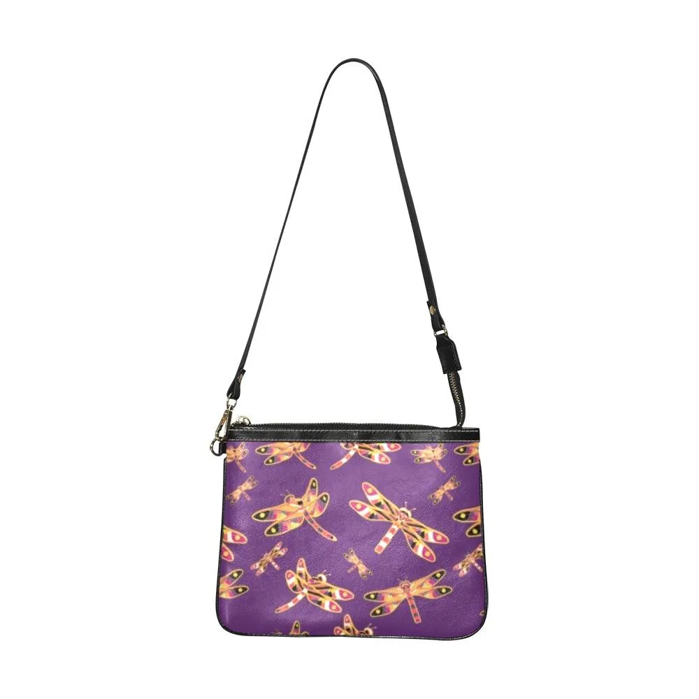 Gathering Yellow Purple Small Shoulder Bag