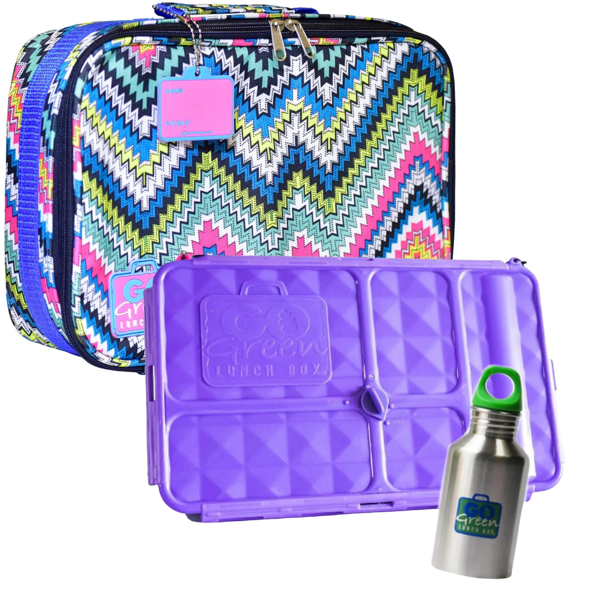 Go Green Lunch Box Set - Zig Zag