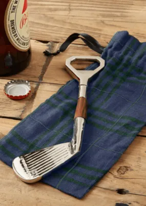 Golf Club Bottle Opener in Pouch