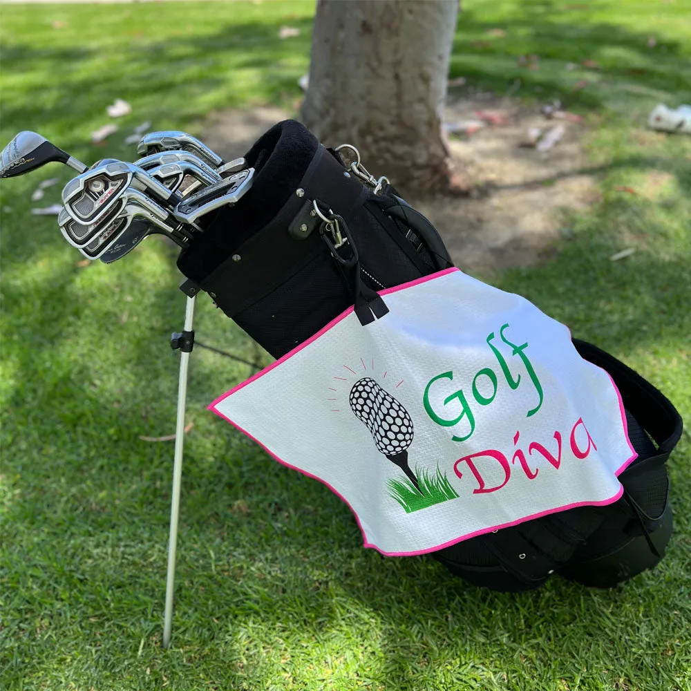 Golf Diva Waffle Golf Towel