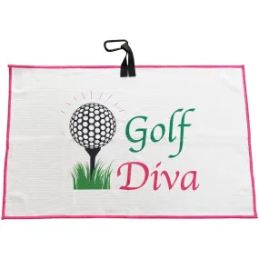 Golf Diva Waffle Golf Towel