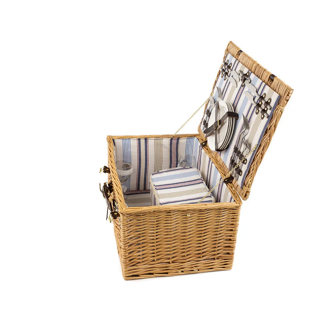 Greenfield Collection Ludlow Willow Picnic Hamper for Four People