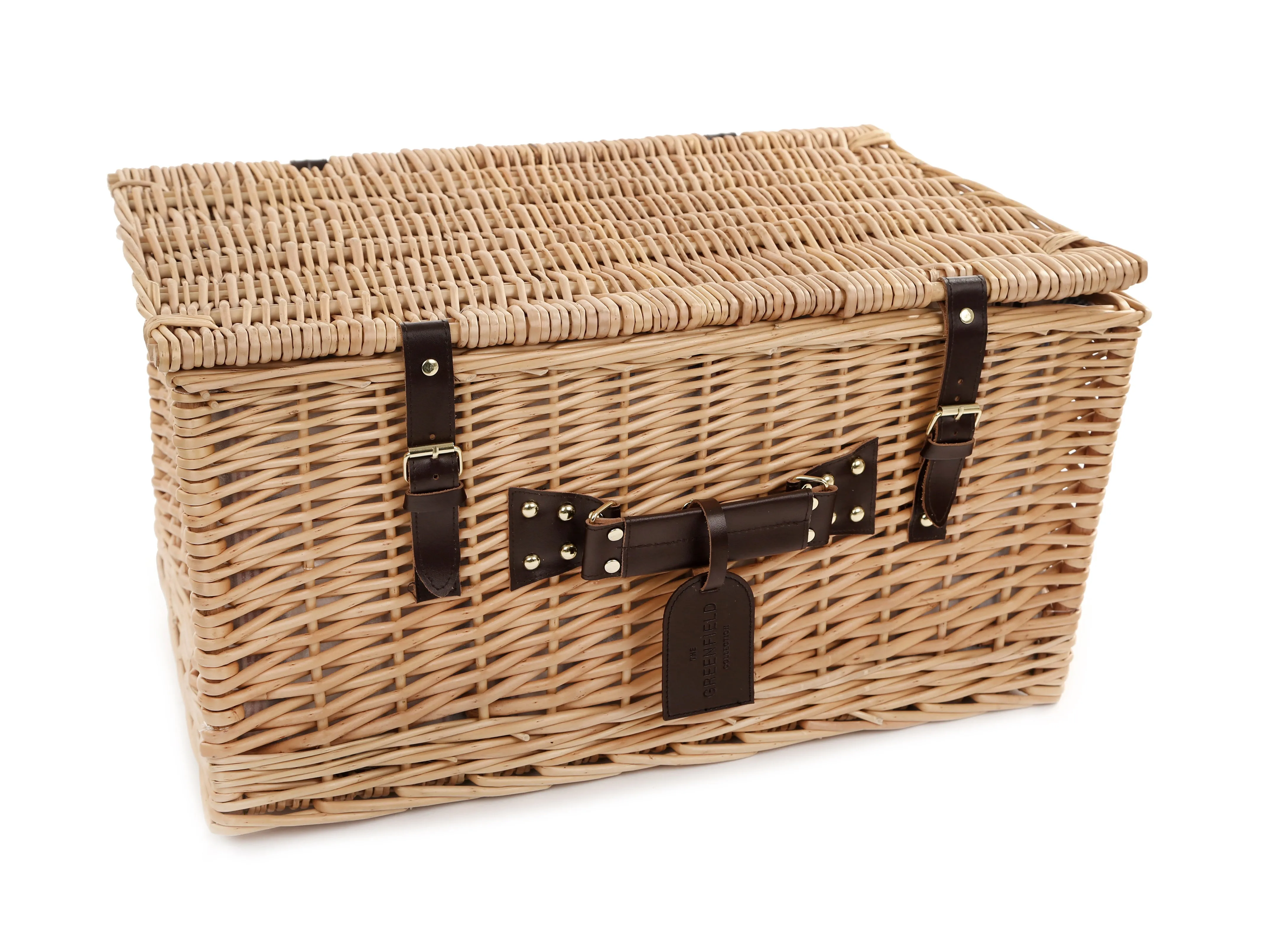 Greenfield Collection Ludlow Willow Picnic Hamper for Four People