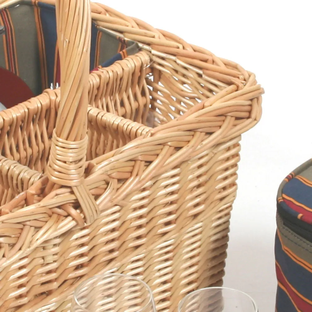 Greenfield Collection Regatta Willow Picnic Hamper for Two People