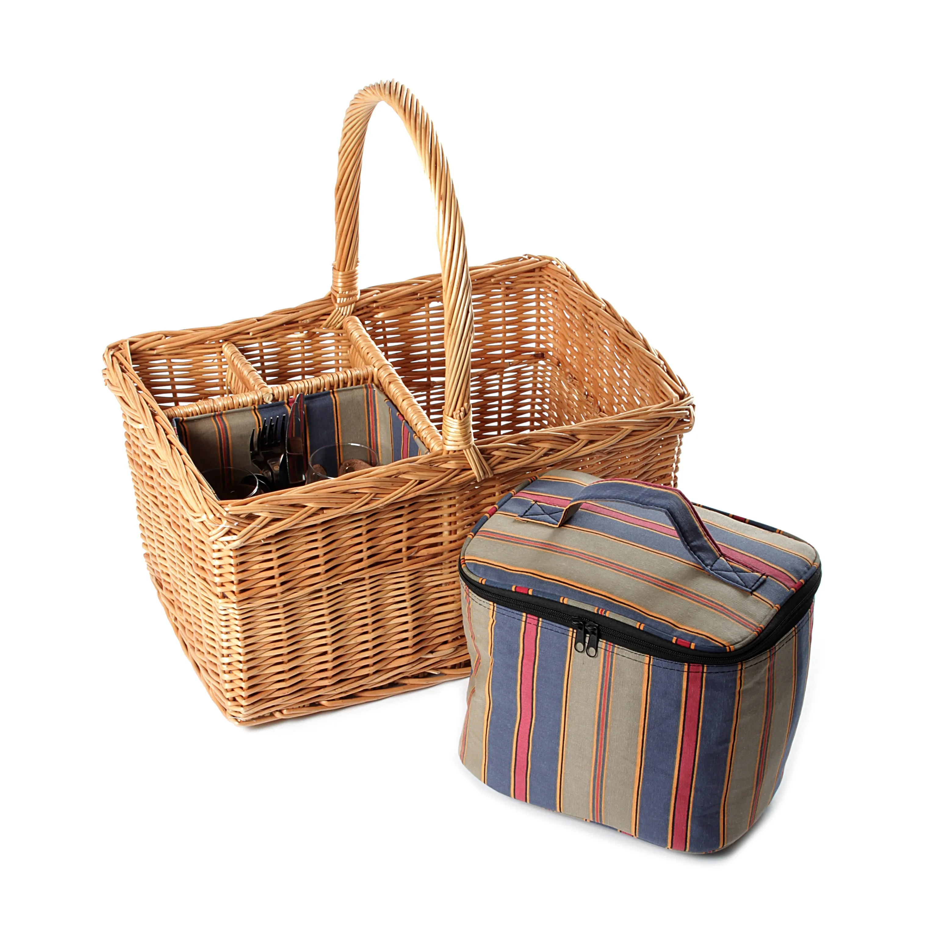 Greenfield Collection Regatta Willow Picnic Hamper for Two People