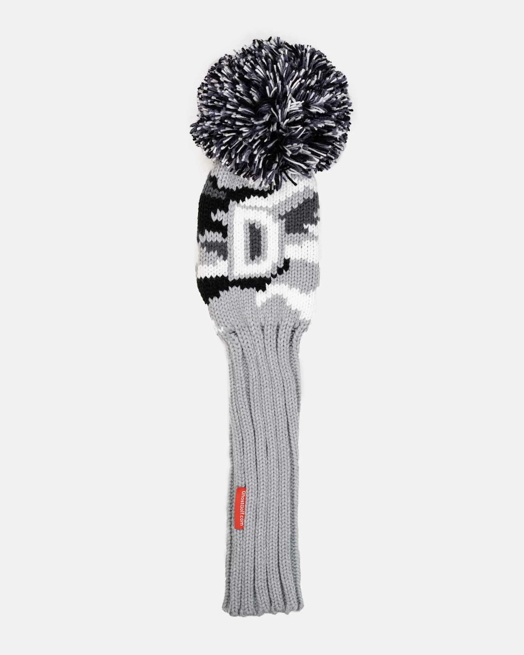 Grey Camo Knit Head Cover