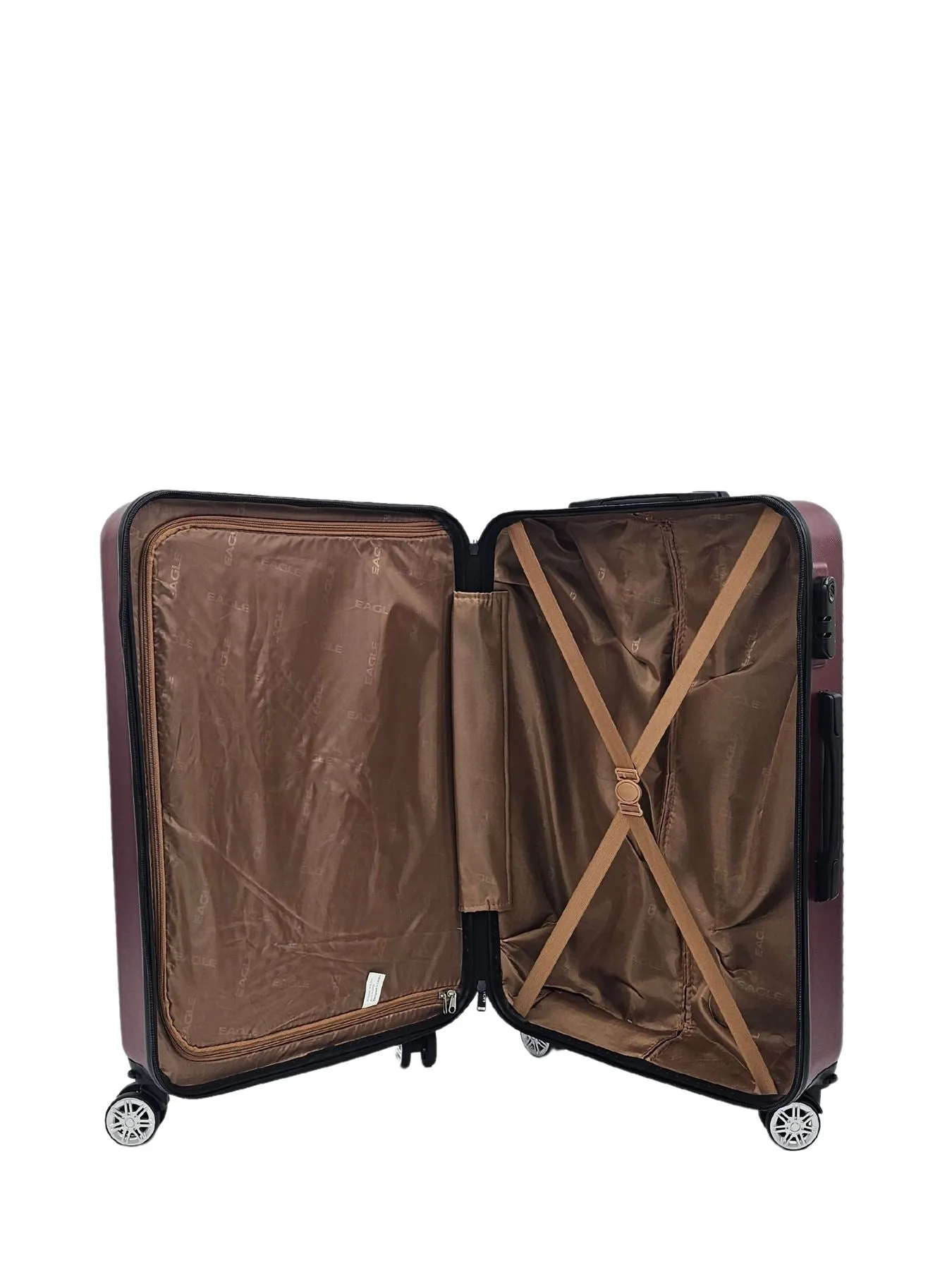 Hard Case Shell Pattern Suitcase Carry On Cabin Check In Small Medium Large Combination Lock 3 Set