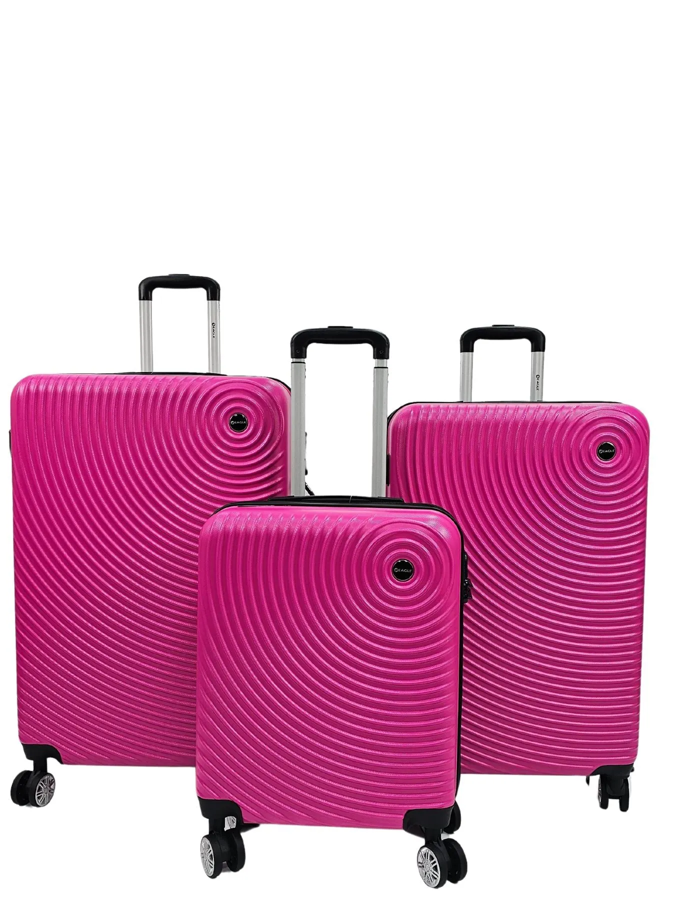 Hard Case Shell Pattern Suitcase Carry On Cabin Check In Small Medium Large Combination Lock 3 Set