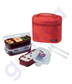 HPL752DR.LUNCH BOX BAG & SPOON.2P SET W/RED.REGULAR LCK103HHL00169