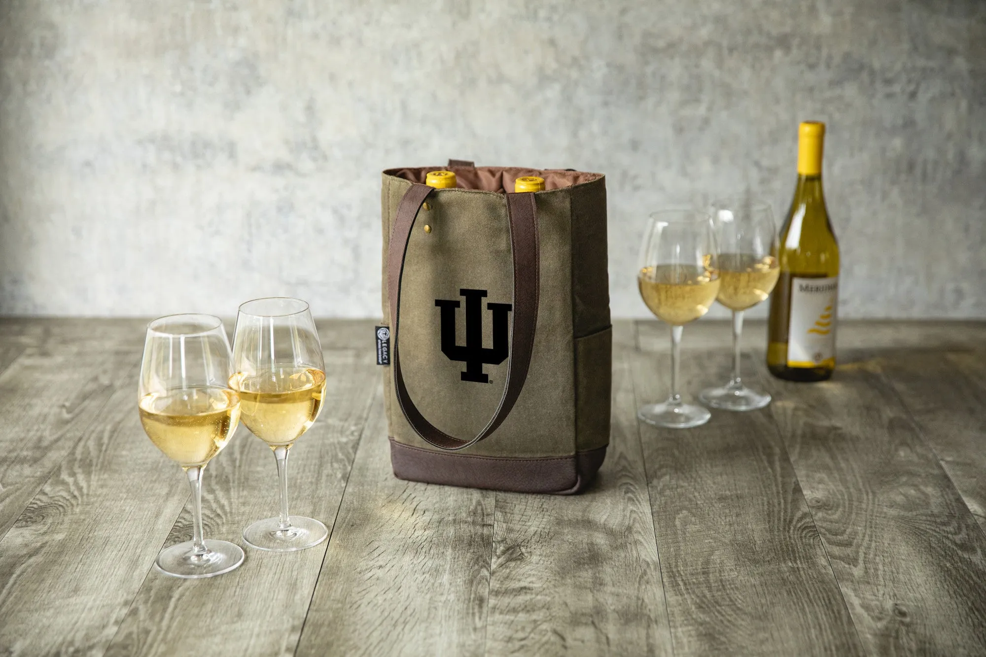 Indiana Hoosiers - 2 Bottle Insulated Wine Cooler Bag