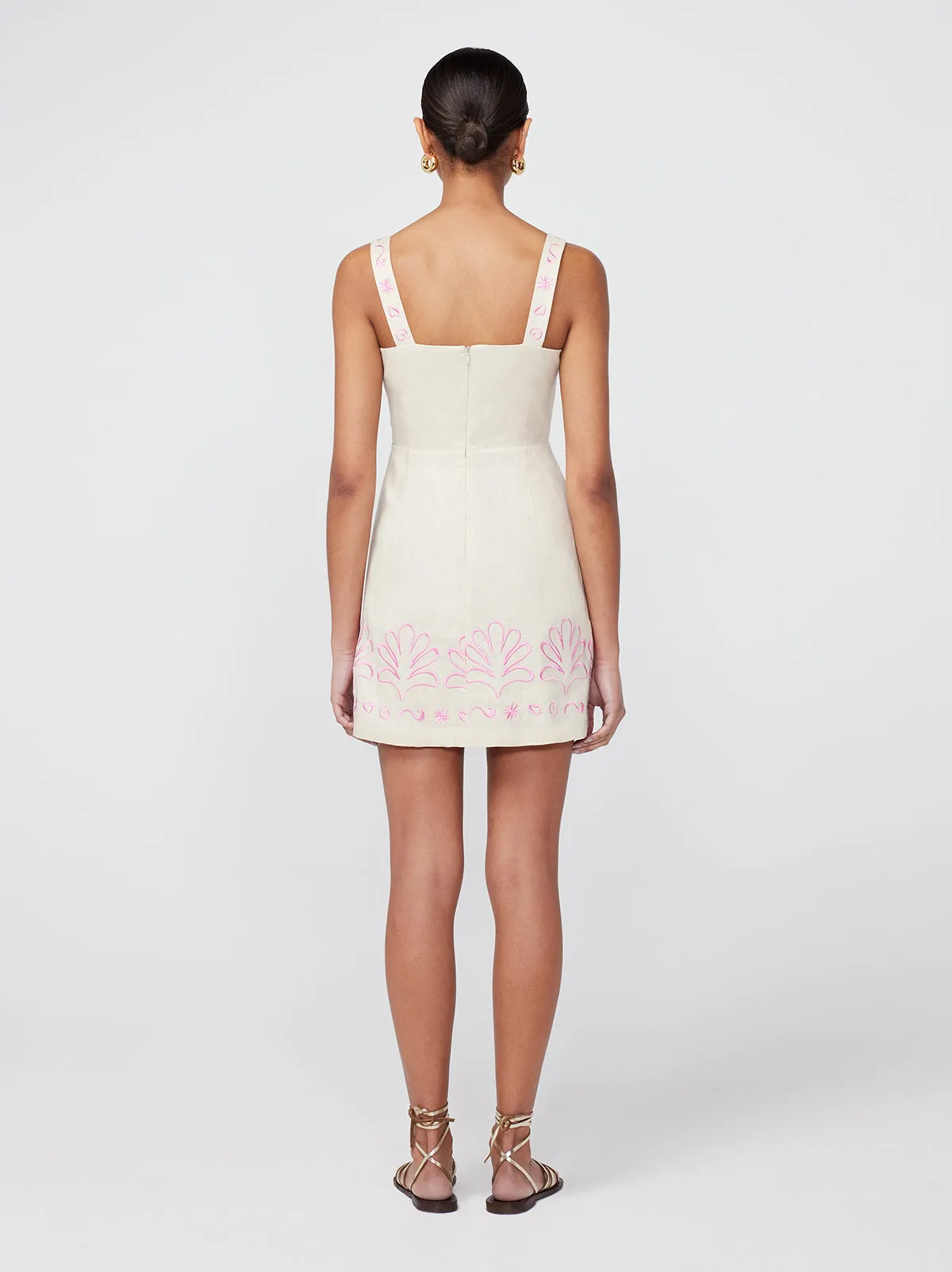 Ivy Embroidered Mini Dress