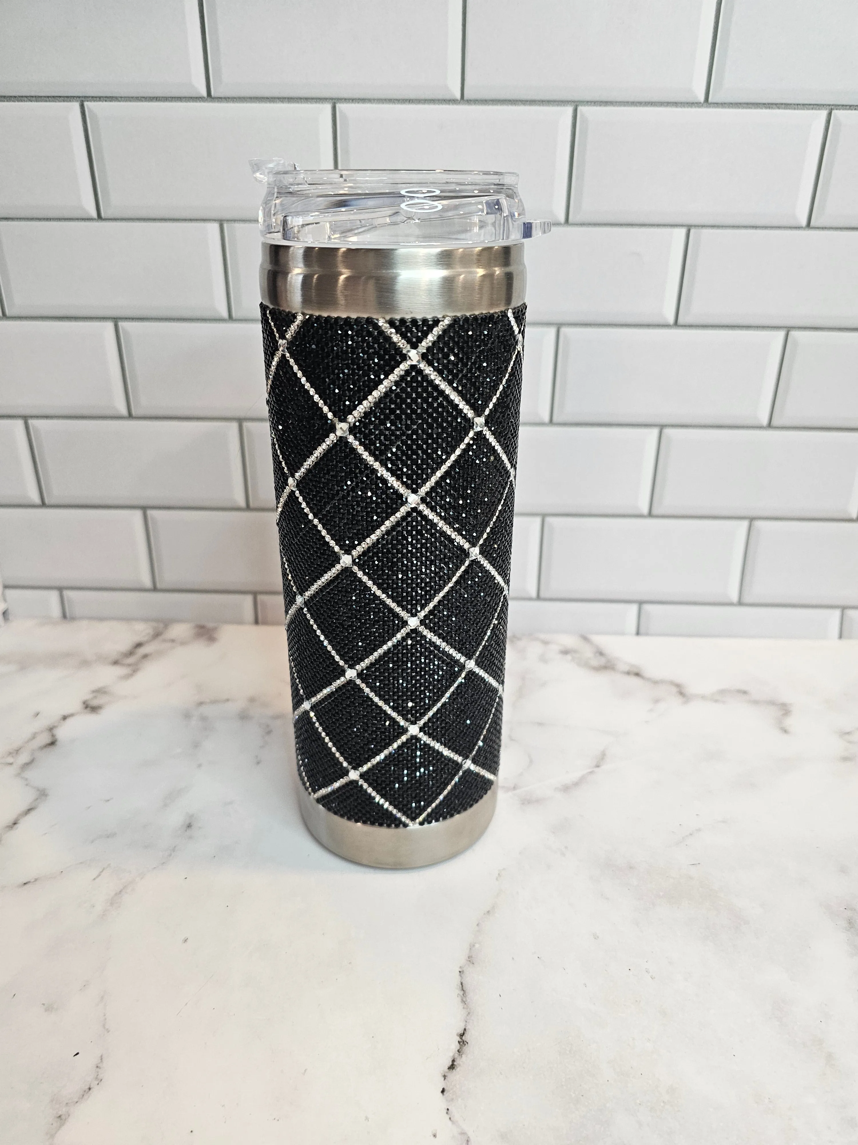 Jacueline Kent Tumbler | Black Cross | Bling Tumbler