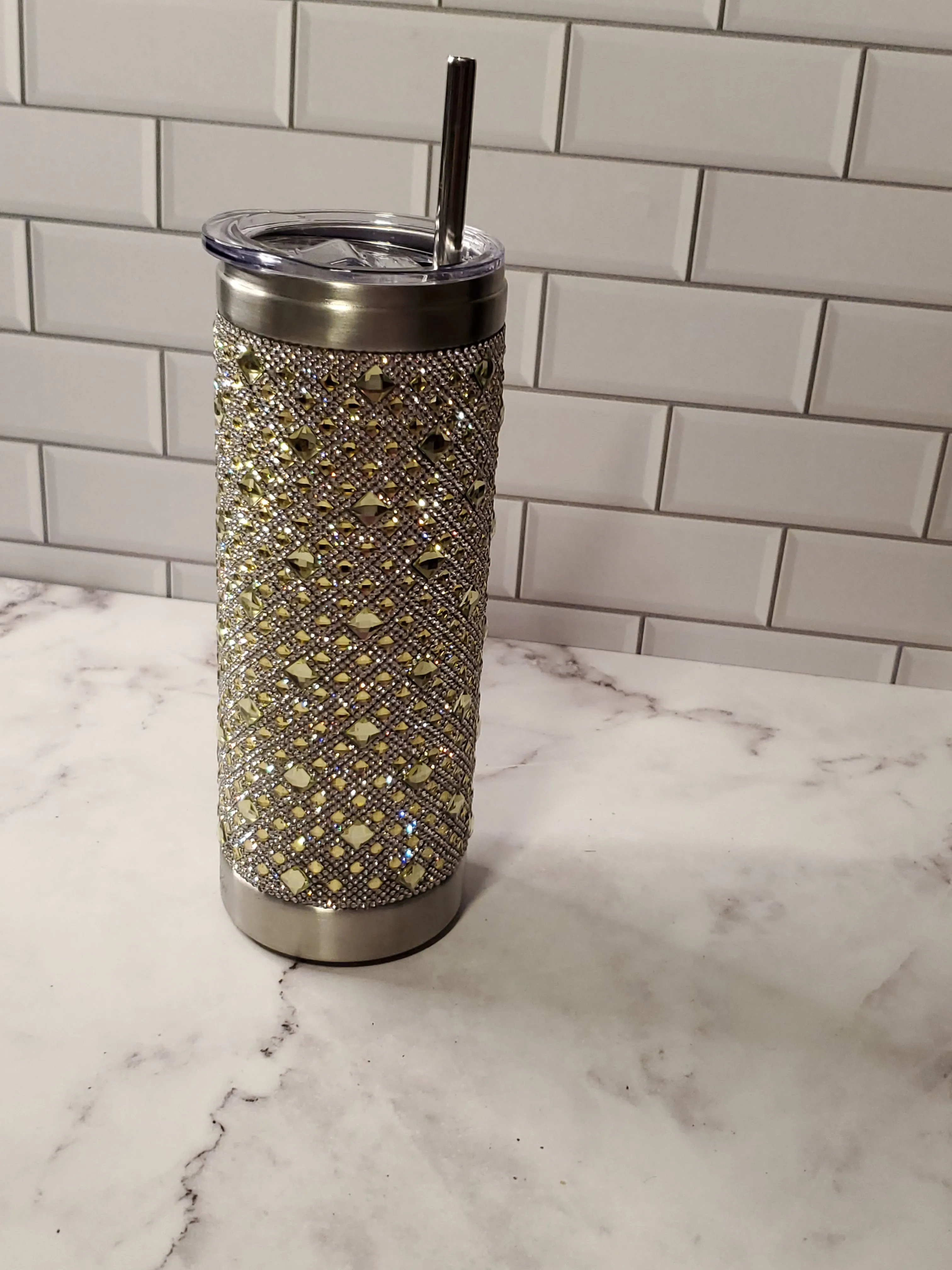 Jacueline Kent Tumbler | Canary Yellow | Bling Tumbler