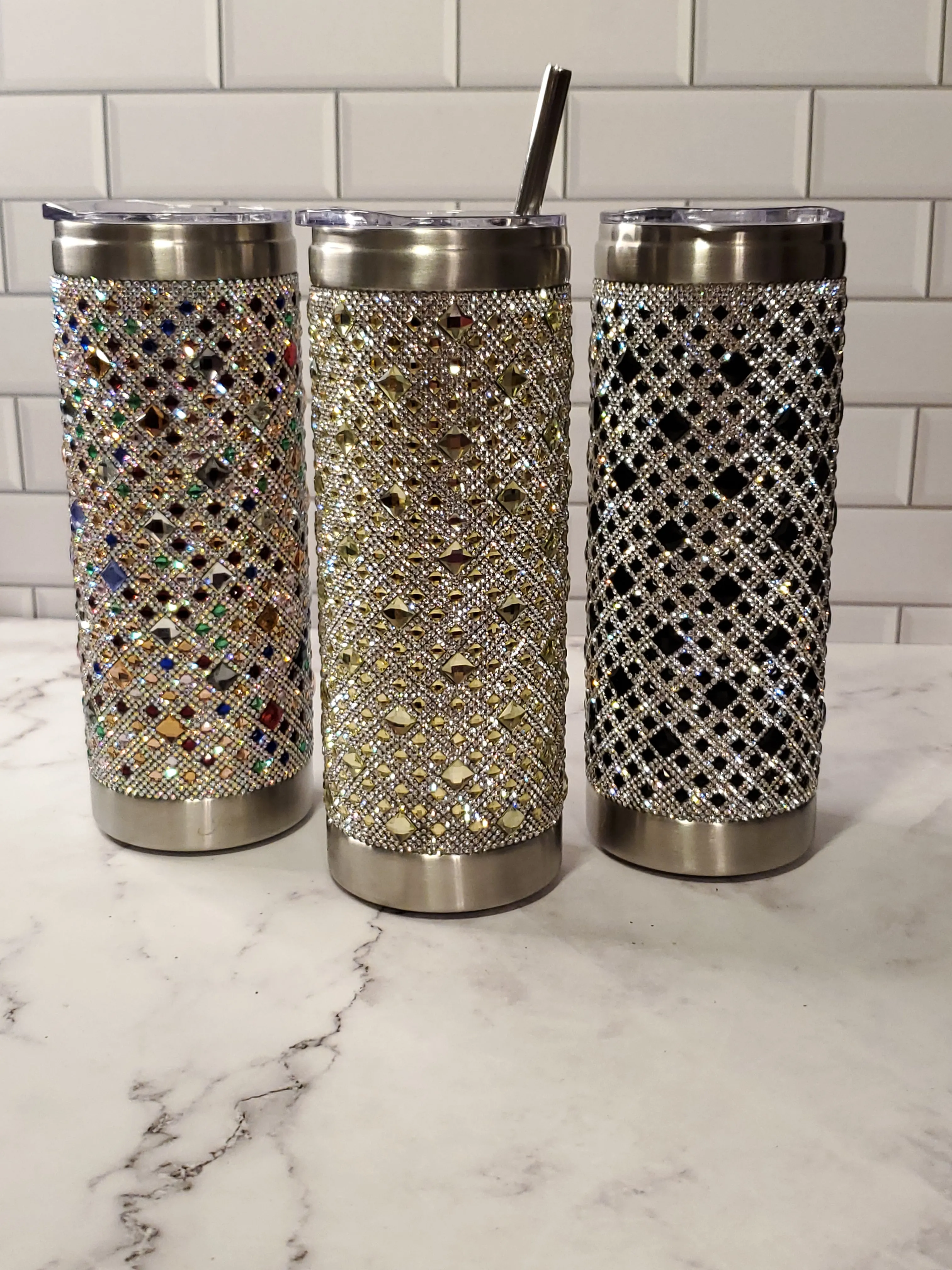 Jacueline Kent Tumbler | Canary Yellow | Bling Tumbler