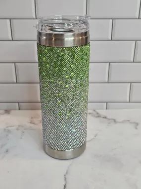 Jacueline Kent Tumbler | Ombre Green | Bling Tumbler