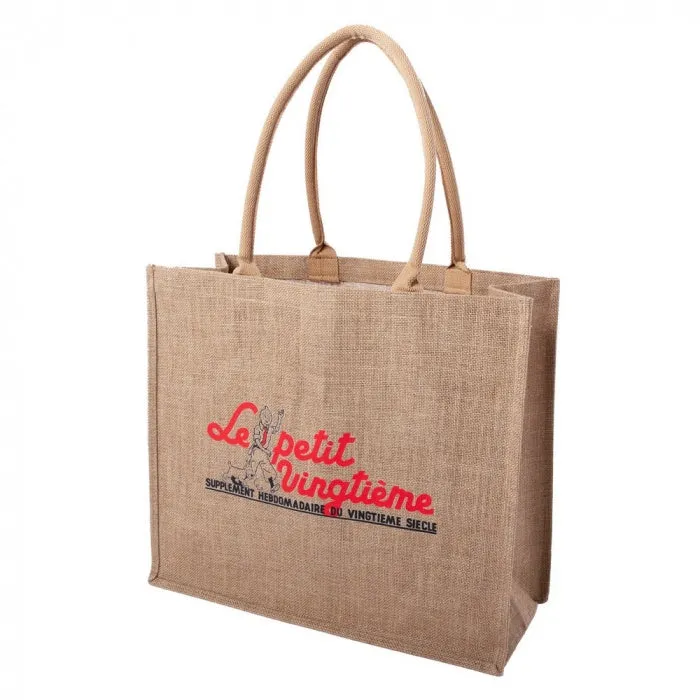 JUTE BAG: Le Petit Vingtième - Tintin and Snowy Red