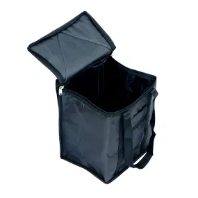 Kuber Industries Large Size Parachute Lunch Bag Suitable for 3 & 4 Compartment (Black) - CTKTC030677