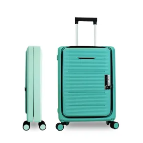 Kuber Industries Luggage Bag | Trolley Bags for Travel | Collapsible Luggage Bag | Travelling Bag | Trolley Bags for Suitcase | Lightweight Luggage Bag | 20 Inch | Pack of 4 | Light Mint