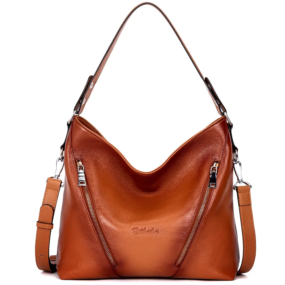 Kweli Luxurious Leather Shoulder Tote Bag - Handcrafted with Attention to Detail