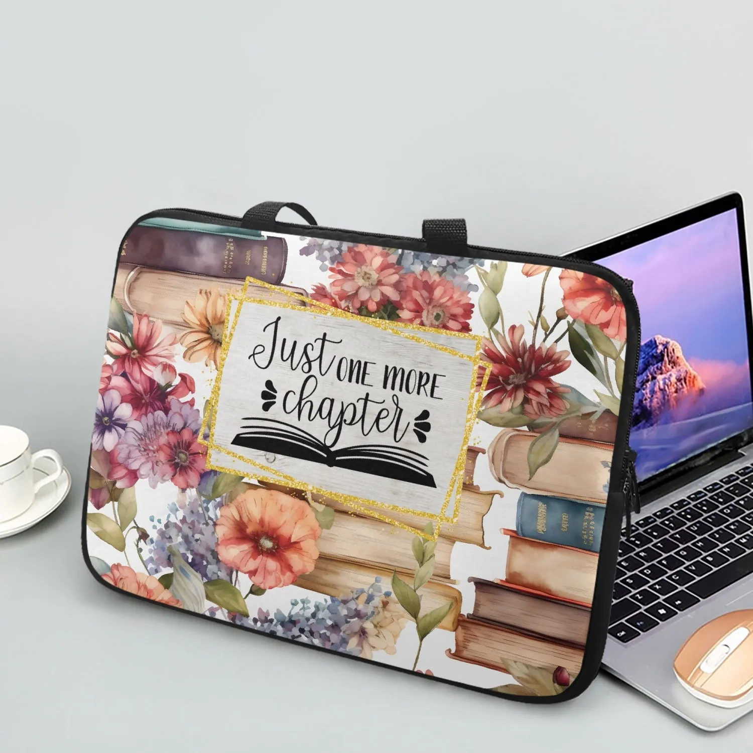 Laptop Sleeve - Books - Just one More Chapter - awd - 503