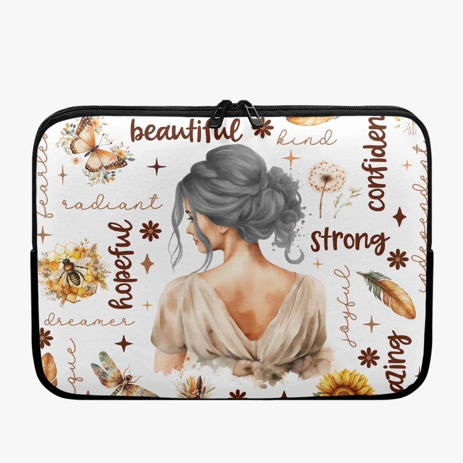 Laptop Sleeve - without handles Affirmations - Grey Hair