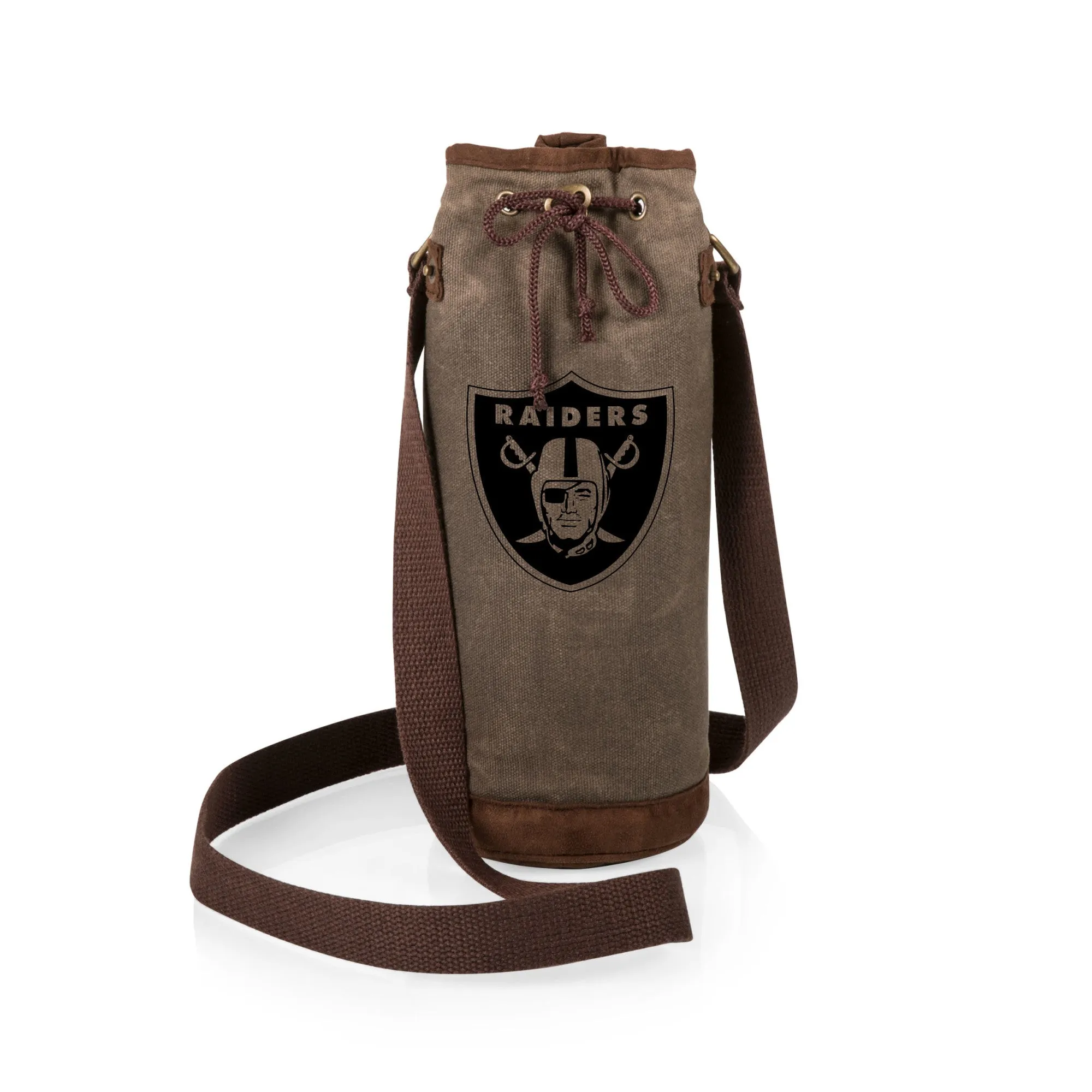 Las Vegas Raiders - Waxed Canvas Wine Tote