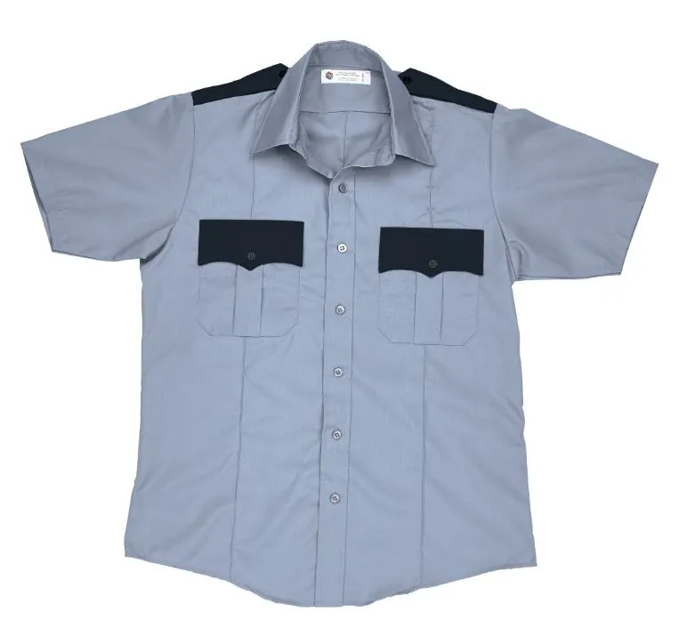 Liberty Uniform Short Sleeve 2-Tone Shirt, Poly/Cotton