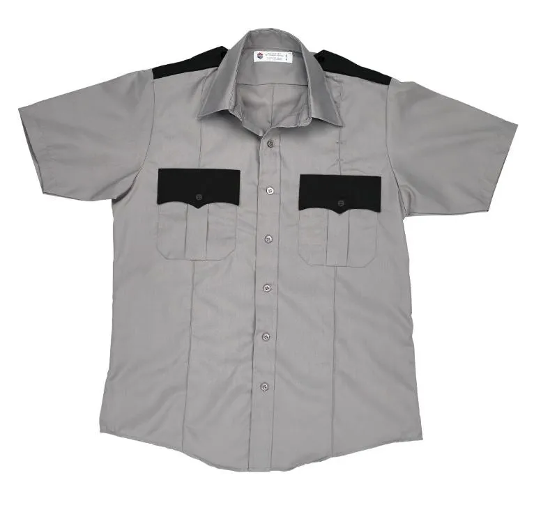 Liberty Uniform Short Sleeve 2-Tone Shirt, Poly/Cotton