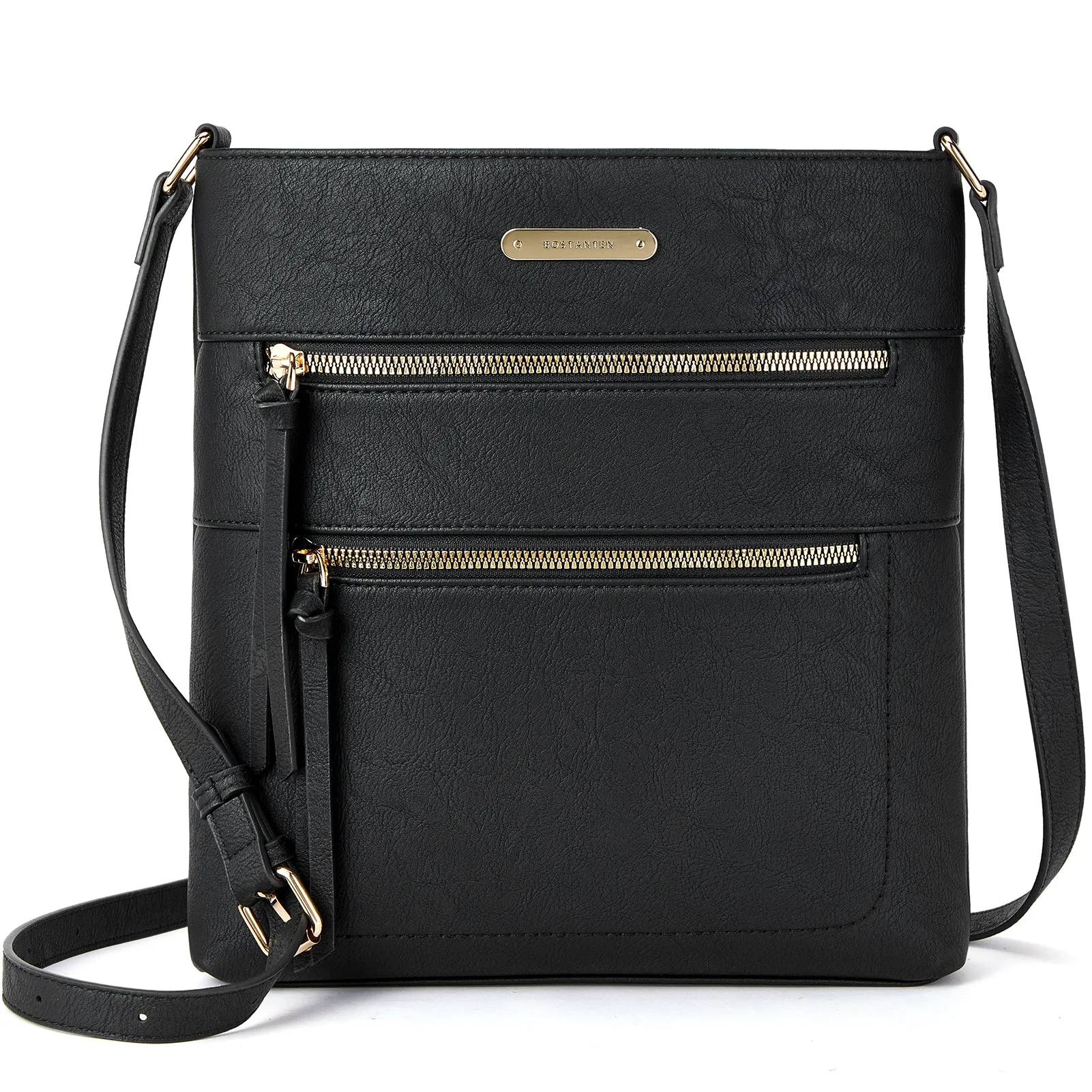 Lotty Chic and Versatile Vegan Leather Casual Satchel Bag - Crossbody Shoulder Bag Purse