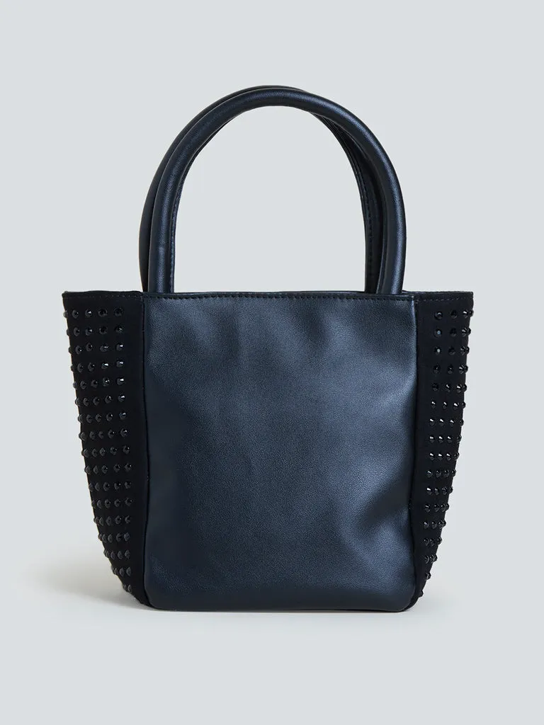 LOV Black Embellished Handbag