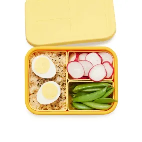 Lunchbots Medium 3 Compartment Platinum Silicone Build Your Own Bento Box - Multiple Colours Available