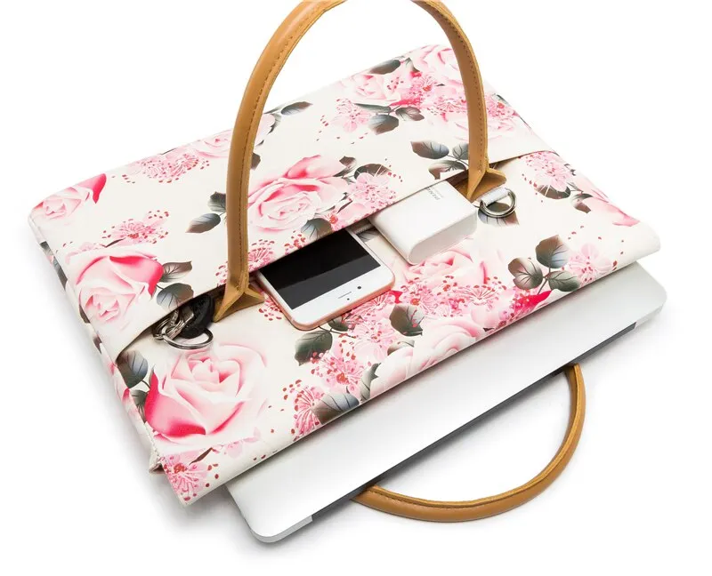 Macbooke Air Pro Shoulder Bag Rose with Handle for Lady Laptop Bag For MacBook Air Pro